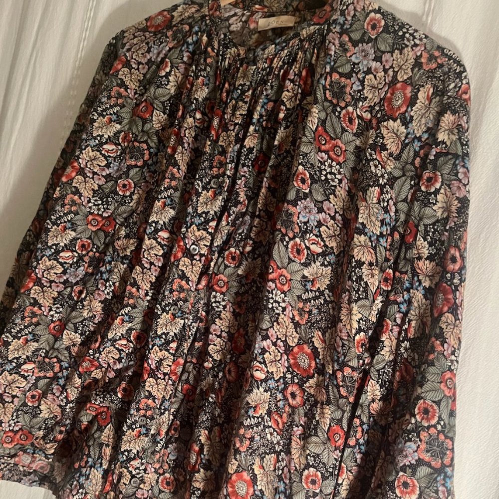 Doen Jane Blouse Wildberry Thicket Size Small